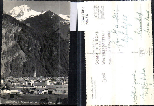 2007325,Mayrhofen im Zillertal Totale m. Ahornspitze Bergkulisse