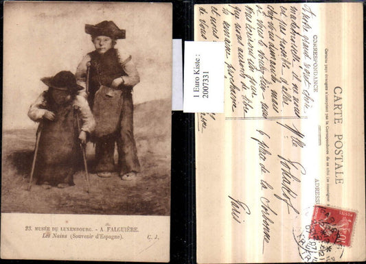 2007331,Künstler AK A. Falguiere Musee du Luxembourg Luxemburg Les Nains Zwerge