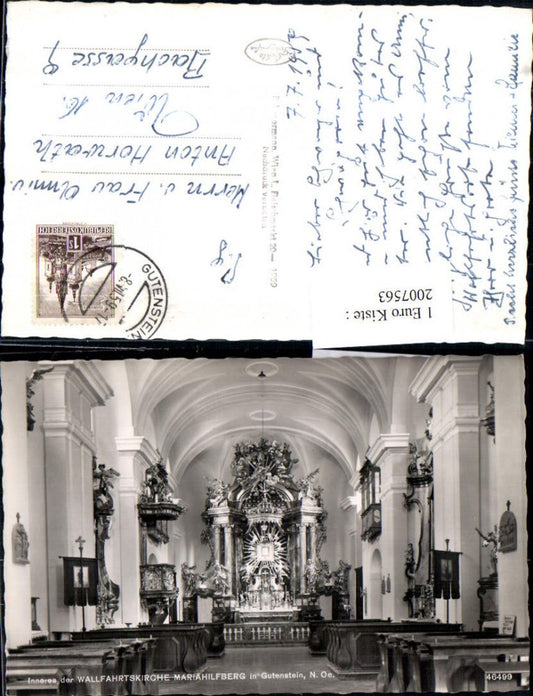2007563,Innenansicht der Wallfahrtskirche Kirche Mariahilfberg in Gutenstein