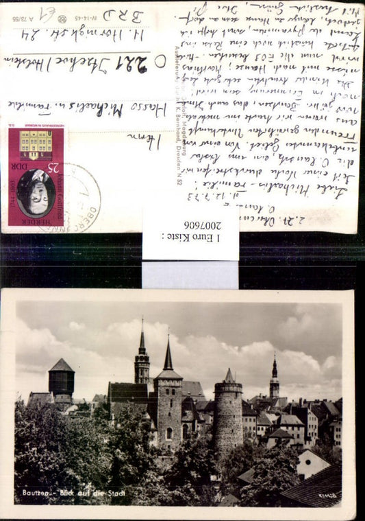 2007606,Bautzen blick auf d.Stadt Teilansicht Türme