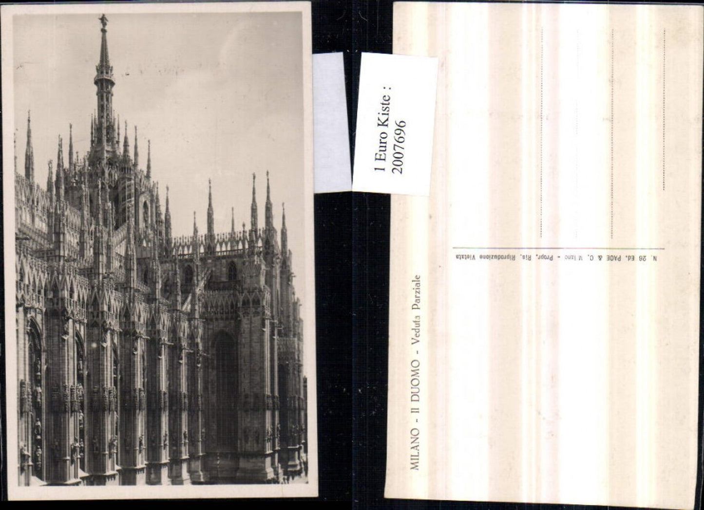 2007696,Milano Mailand Il Duomo Dom Veduta Parziale