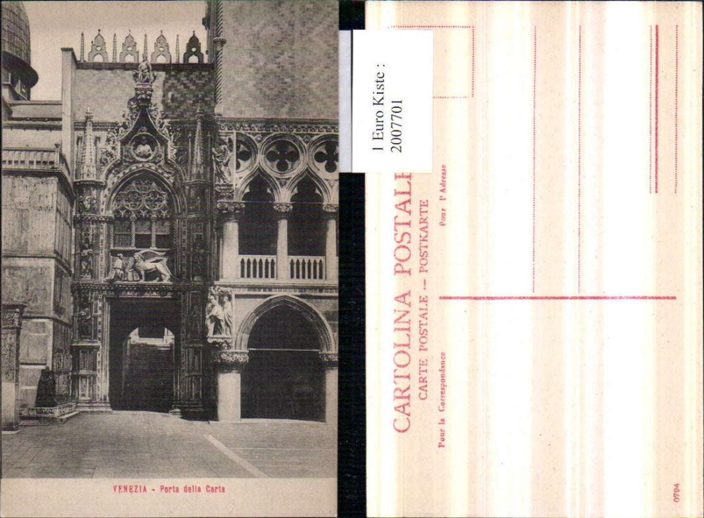 2007701,Venezia Venedig Porta della Carta Portal Arkaden