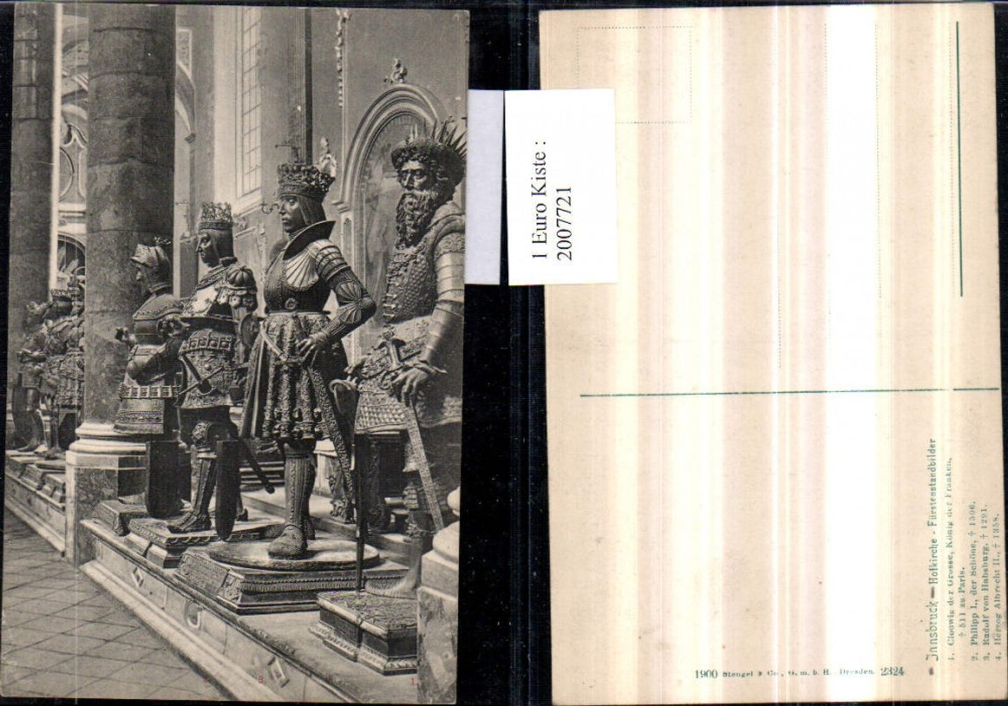 2007721,Innsbruck Hofkirche Fürstenstandbilder Statuen Motiv