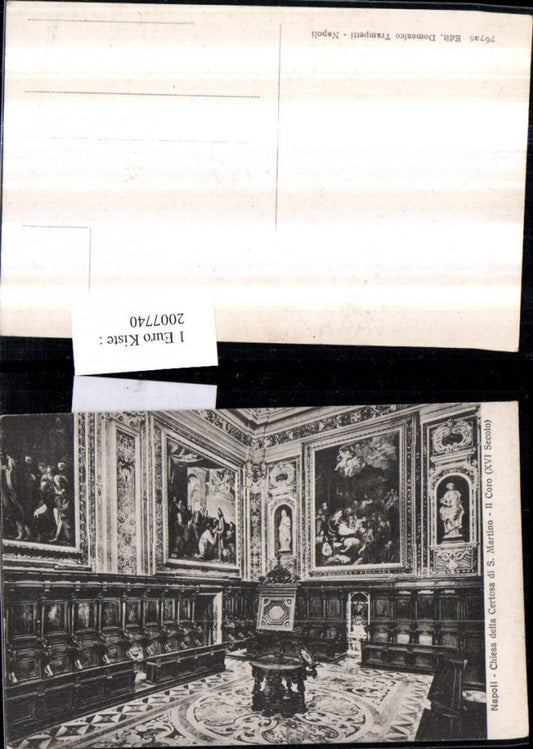 2007740,Napoli Neapel Chiesa della Certosa di S. Martino Il Coro Chor