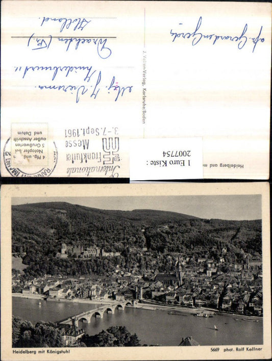 2007754,Heidelberg Totale m. Schloss Brücke Königstuhl
