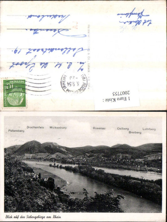 2007755,Blick auf d. Siebengebirge am Rhein m. Drachenfels Breiberg Lohrberg