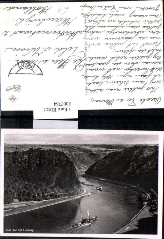 2007764,Das Tal der Loreley b. St. Goarshausen Dampfer