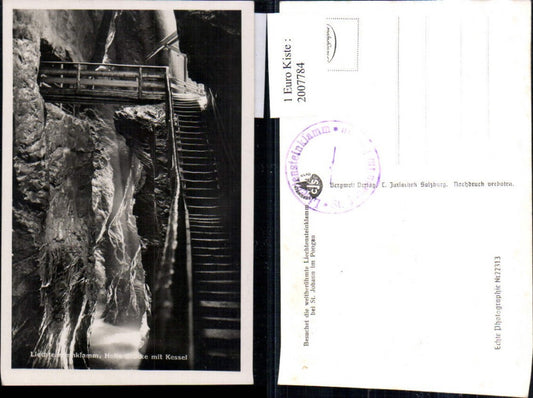 2007784,Liechtensteinklamm b. St. Johann im Pongau Hohe Brücke m. Kessel