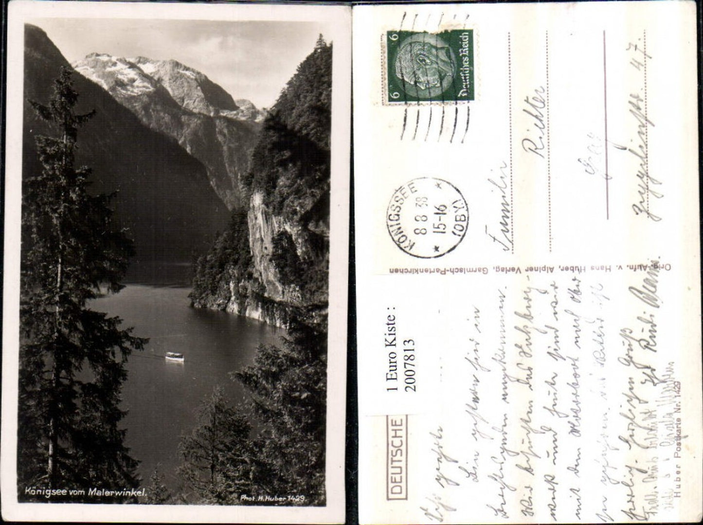 2007813,Königssee b. Berchtesgaden vom Malerwinkel Bergkulisse