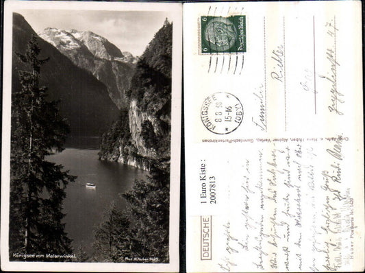 2007813,Königssee b. Berchtesgaden vom Malerwinkel Bergkulisse