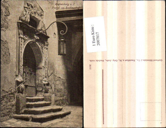 2007817,Rothenburg ob d. Tauber Portal im Rathaushof