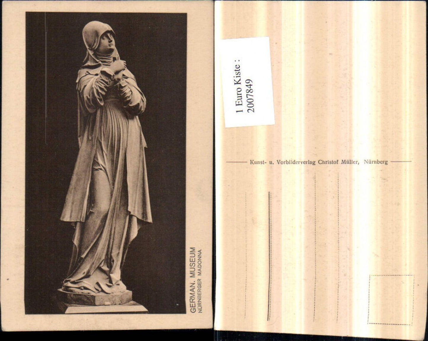 2007849,Germanisches Museum Nürnberger Madonna Statue