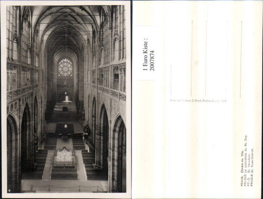 2007874,Praha Prag St. Veitsdom Kirche Innenansicht