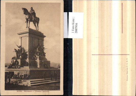 2007916,Roma Rom Monumento a Giuseppe Garibaldi Denkmal