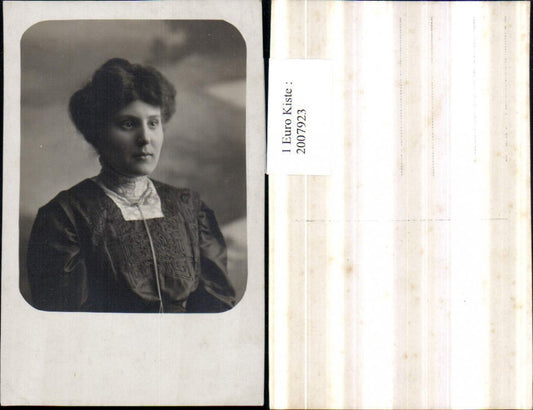 2007923,Foto AK Frau m. Hochsteckfrisur Portrait