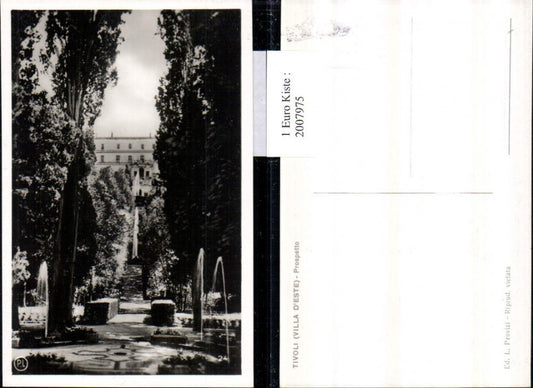 2007975,Tivoli Villa d'Este Prospetto Garten Fontänen