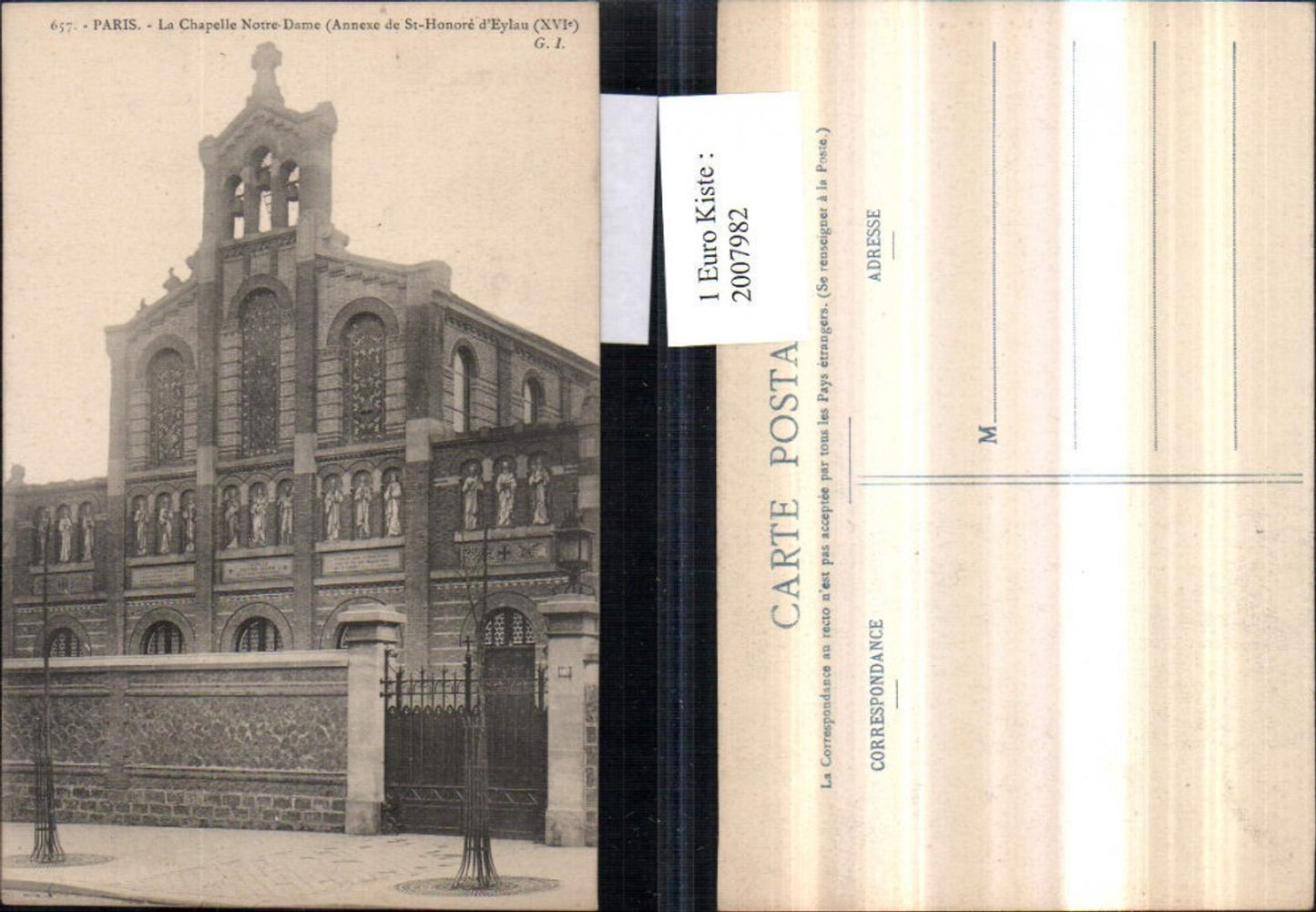 2007982,Paris La Chapelle Notre-Dame Kirche