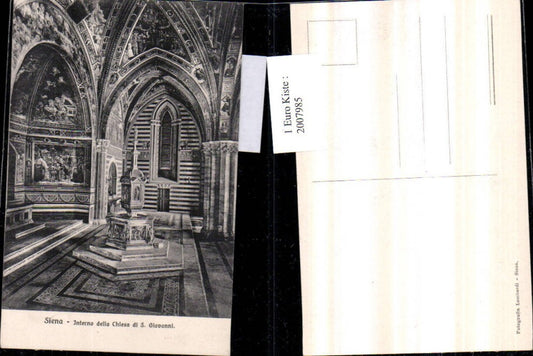 2007985,Siena Interno della Chiesa di S. Giovanni Kirche Innenansicht