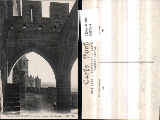 2007991,Cite de Carcassonne Vue exterieure du Chateau Motiv Schloss