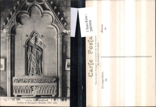 2007998,Cite de Carcassonne Tombeau de Monseigneur Radulphe Grabmal