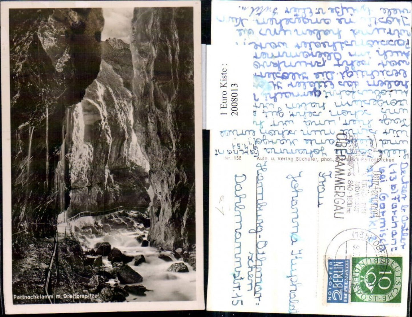 2008013,Partnachklamm Klamm m. Dreitorspitze b. Garmisch-Partenkirchen