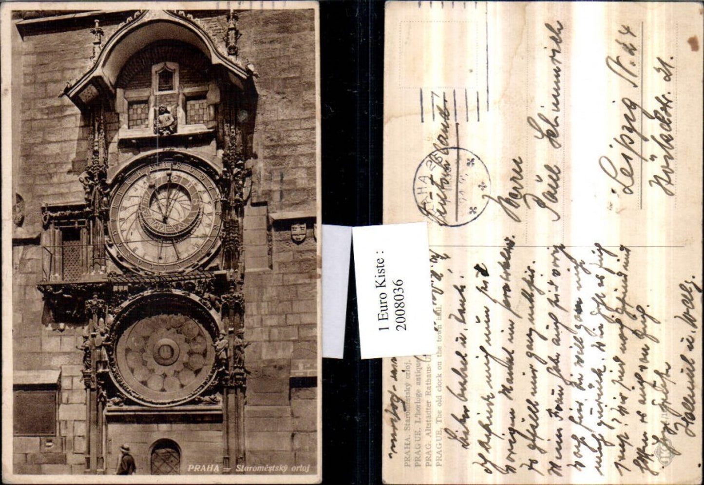 2008036,Praha Prag Altstädter Rathaus-Uhr Astronomische Uhr