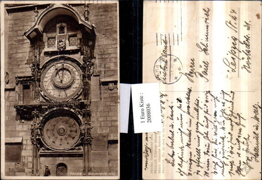 2008036,Praha Prag Altstädter Rathaus-Uhr Astronomische Uhr