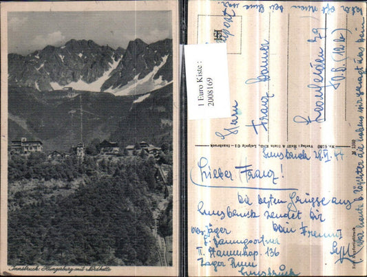 2008169,Innsbruck Hungerburg m. Nordkette Bergkulisse