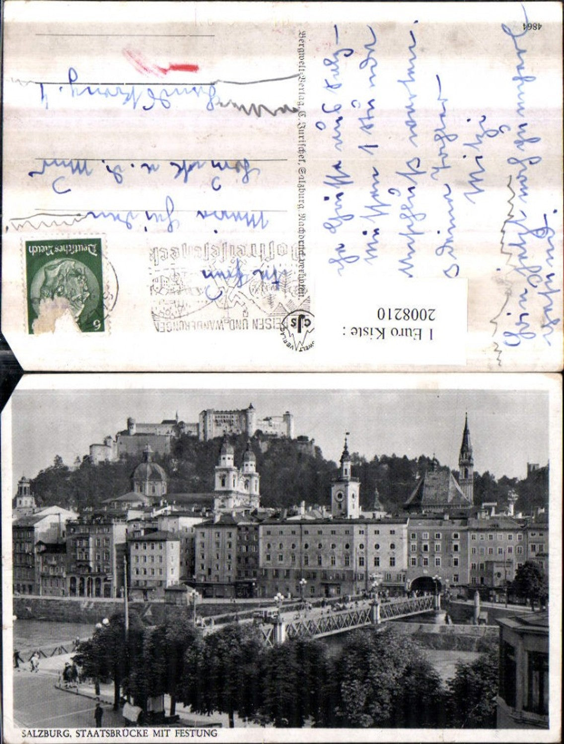 2008210,Salzburg Teilansicht Staatsbrücke Brücke m. Festung