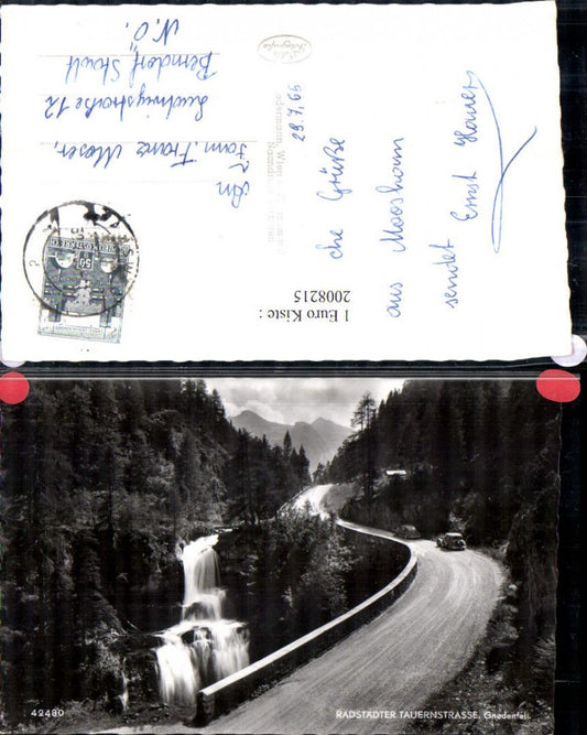 2008215,Radstädter Tauernstraße m. Gnadenfall Wasserfall