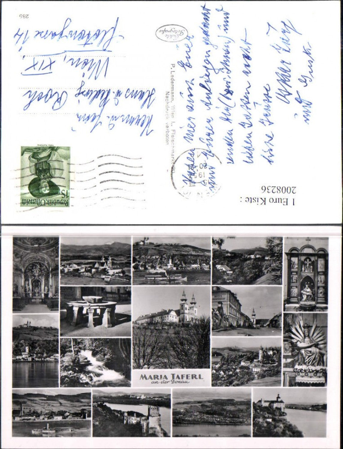 2008236,Maria Taferl an d. Donau Totale Kirche Innenansichten Marbach Ruine Mehrbildkarte