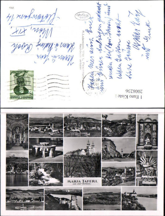 2008236,Maria Taferl an d. Donau Totale Kirche Innenansichten Marbach Ruine Mehrbildkarte