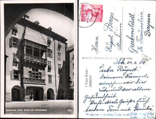 2008247,Innsbruck Goldenes Dachl m. Platzbrünnl
