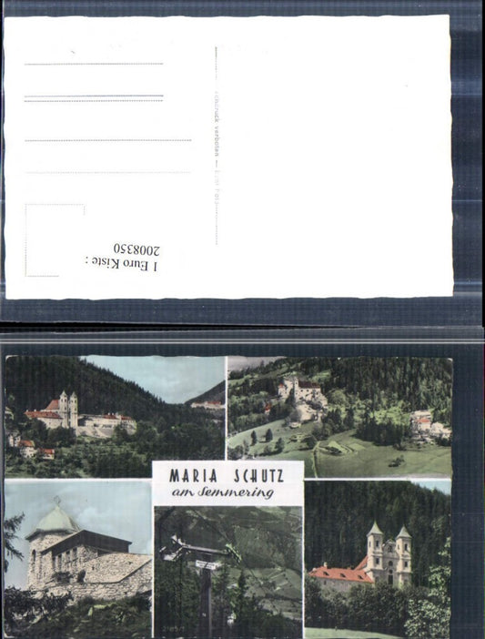 2008350,Maria Schutz am Semmering Totale Kirche Sessellift Kapelle Mehrbildkarte