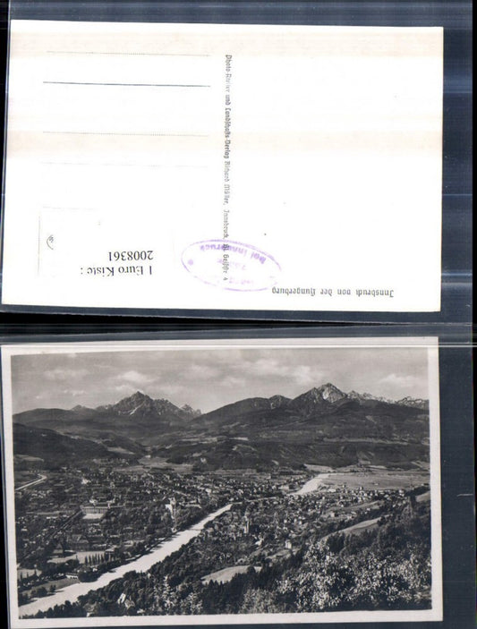 2008361,Innsbruck Totale von d. Hungerburg Bergkulisse