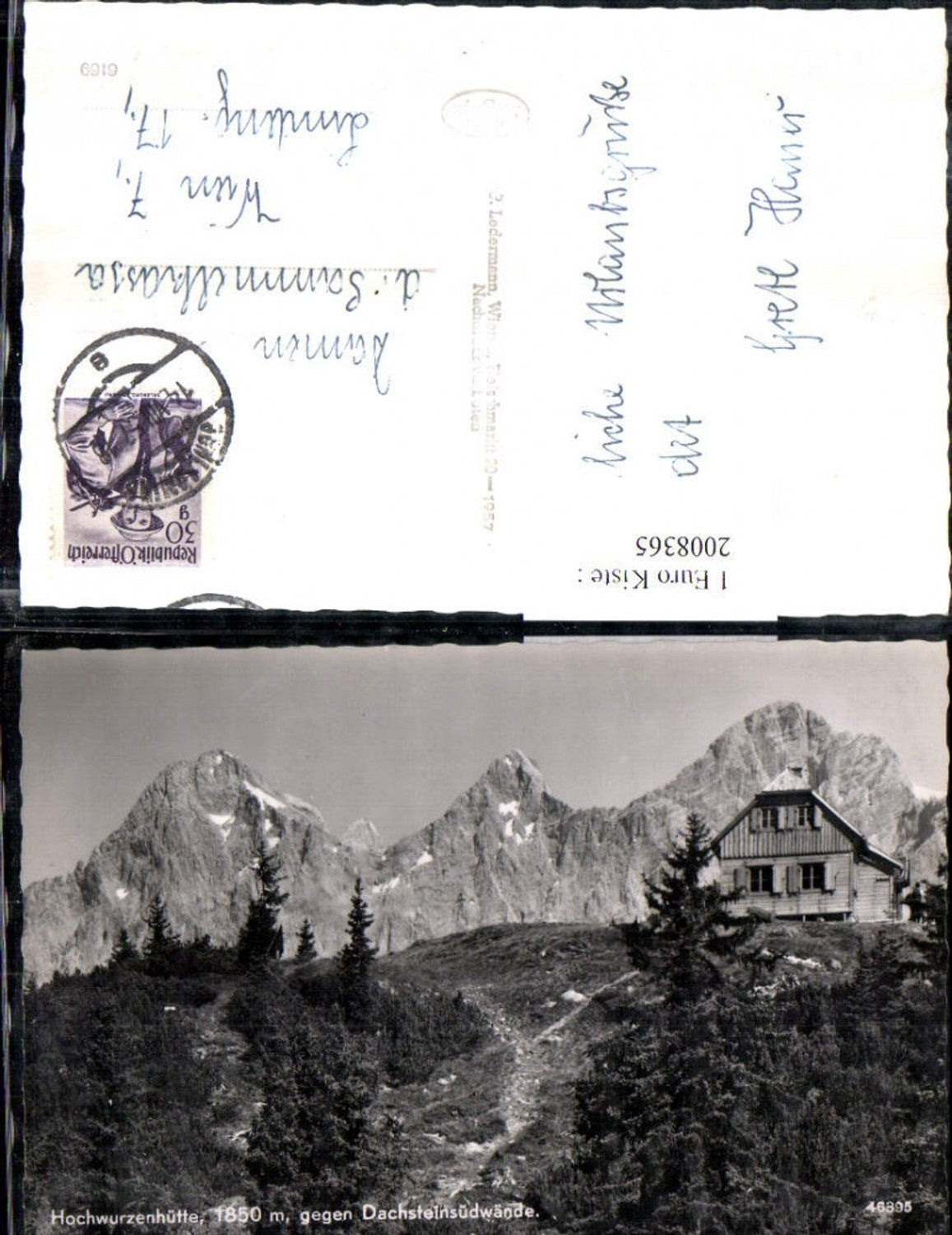 2008365,Hochwurzenhütte Berghütte geg. Dachsteinsüdwände Bergkulisse b. Rohrmoos