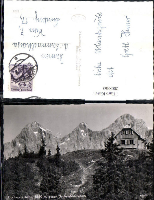 2008365,Hochwurzenhütte Berghütte geg. Dachsteinsüdwände Bergkulisse b. Rohrmoos