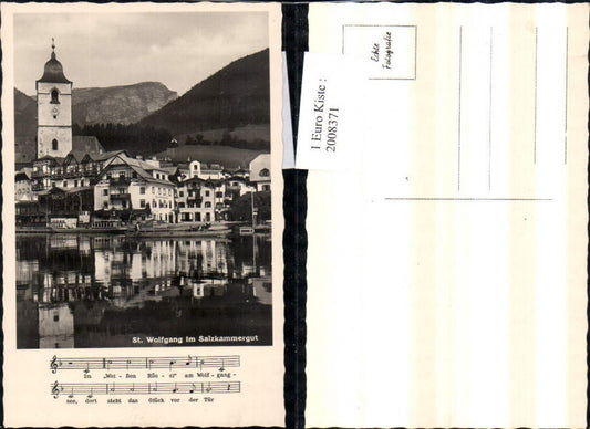2008371,St. Wolfgang im Salzkammergut Teilansicht m. Weißen Rössl Liedzeile