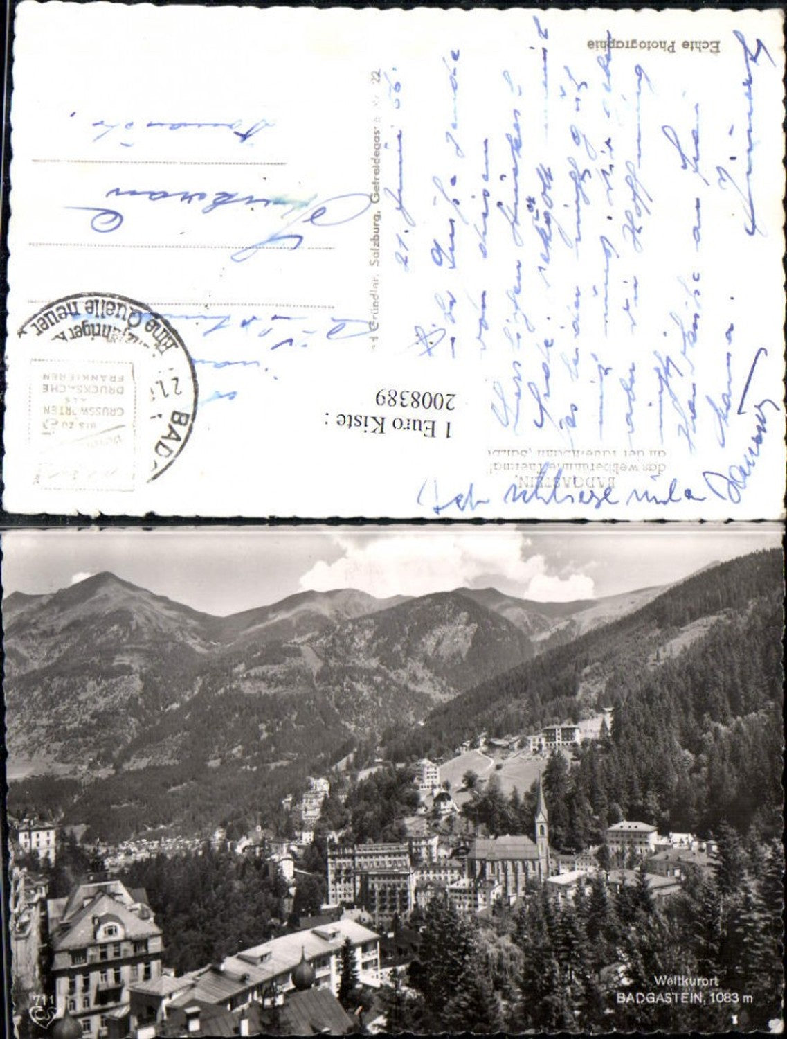 2008389,Badgastein Bad Gastein Totale Bergkulisse