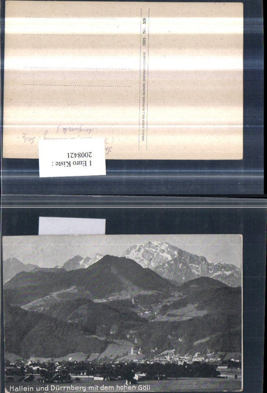 2008421,Hallein u. Dürrnberg Totale m. Hohen Göll Bergkulisse