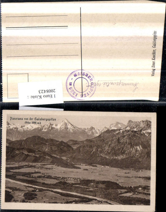 2008423,Panorama von d. Gaisbergspitze Bergkulisse