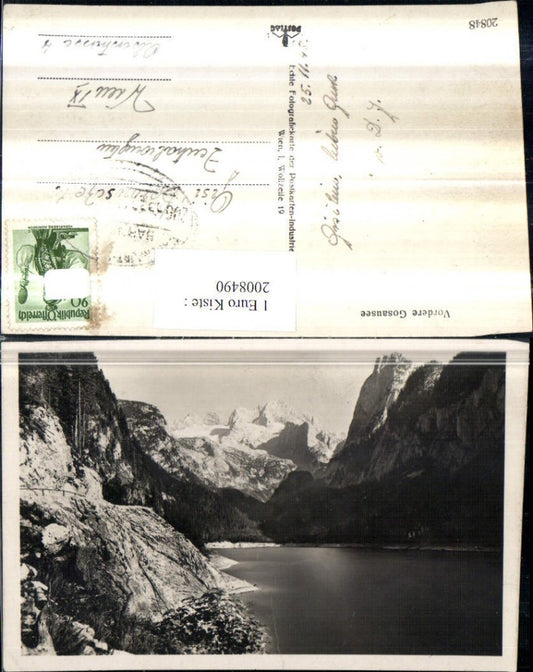 2008490,Vorderer Gosausee See b. Gosau Bergkulisse