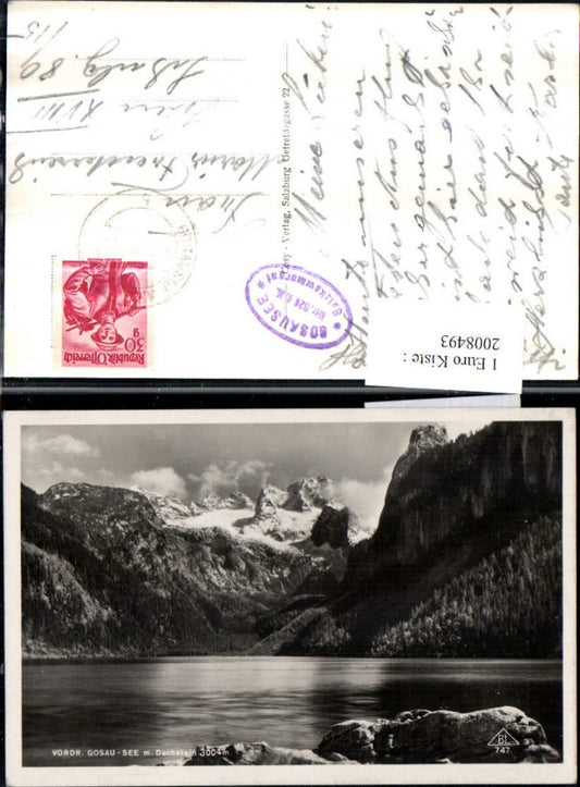 2008493,Vorderer Gosausee See m. Gosau m. Dachstein Bergkulisse