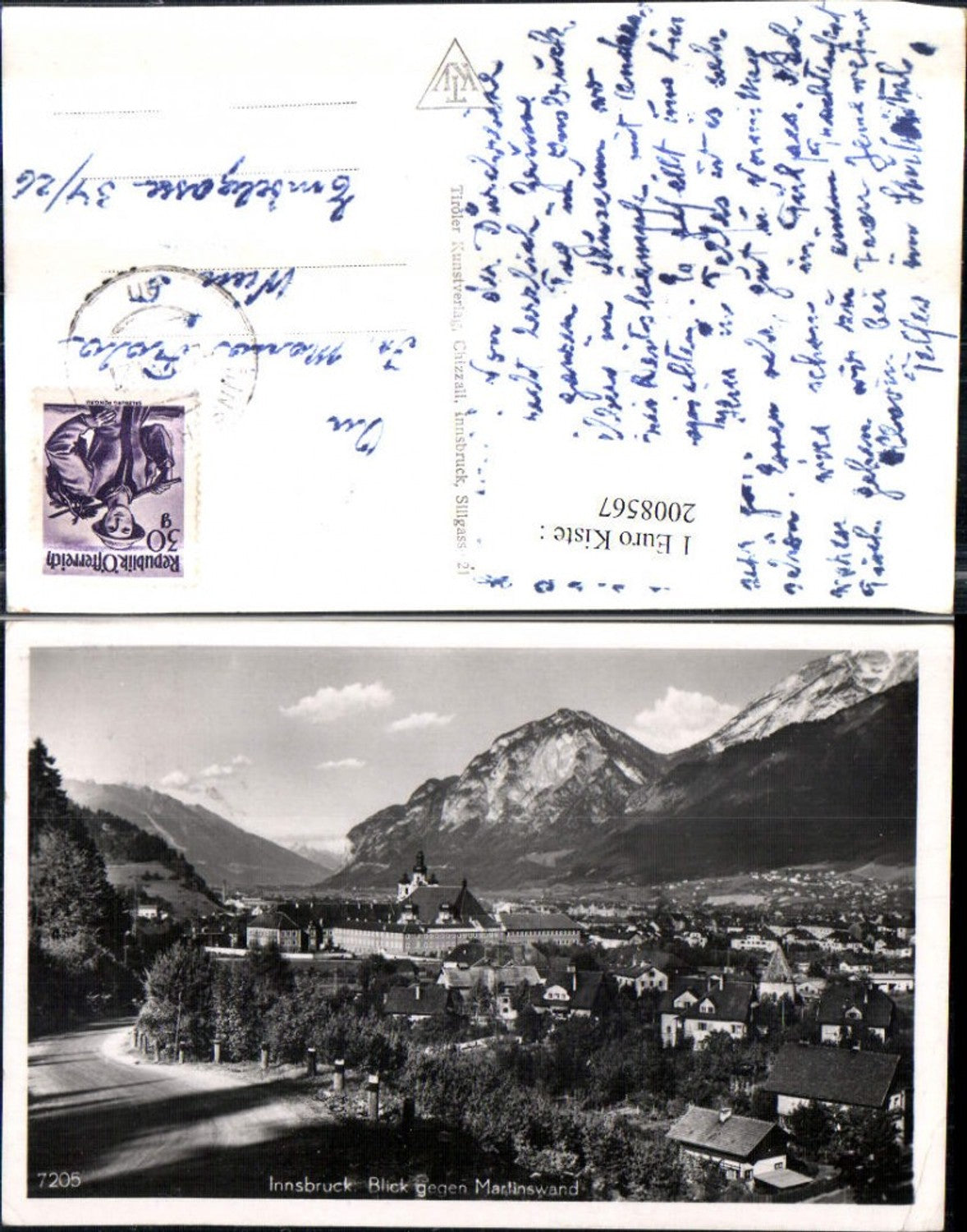 2008567,Innsbruck Totale geg. Martinswand Bergkulisse