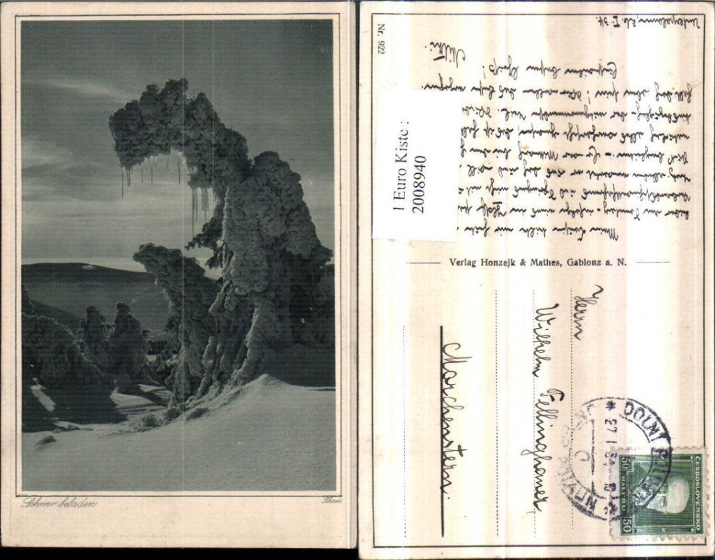 2008940,Schwer beladen Bäume Winterbild Eiszapfen