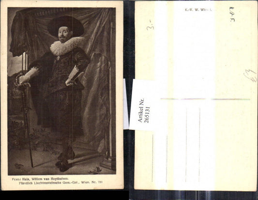 265131,Künstler Ak Franz Hals Willem van Heythuisen Portrait Kunst Wissenschaft