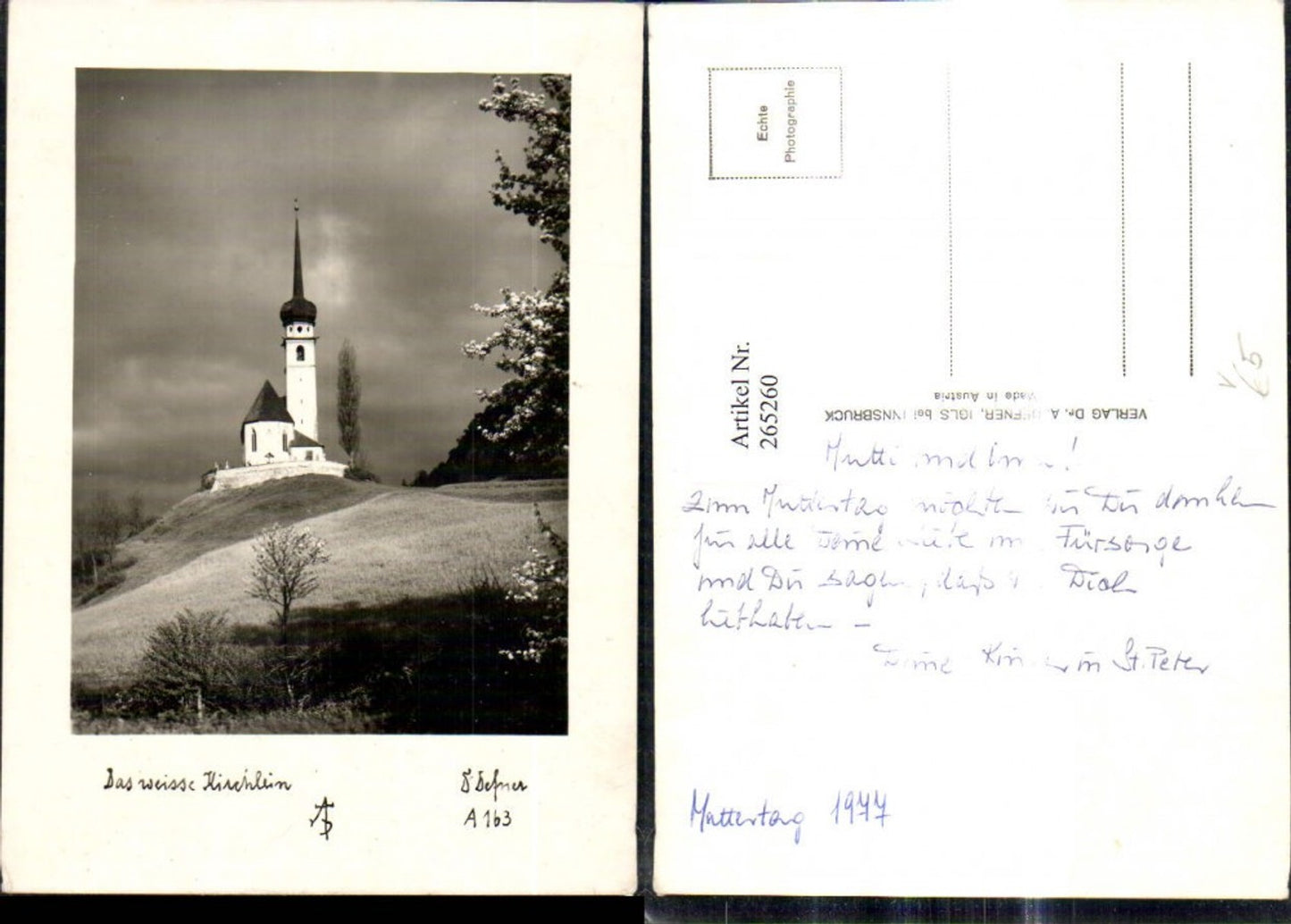 265260,Fotokunst Dr. Defner A 163 Das weisse Kirchlein Kirche Landschaft