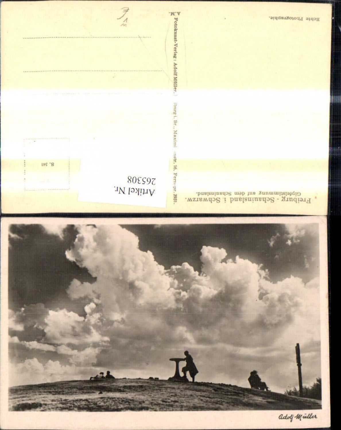 265308,Fotokunst Adolf Müller Freiburg i. Breisgau Schauinslang i. Schwarzwald Gipfelstimmung a. d. Schauinsland