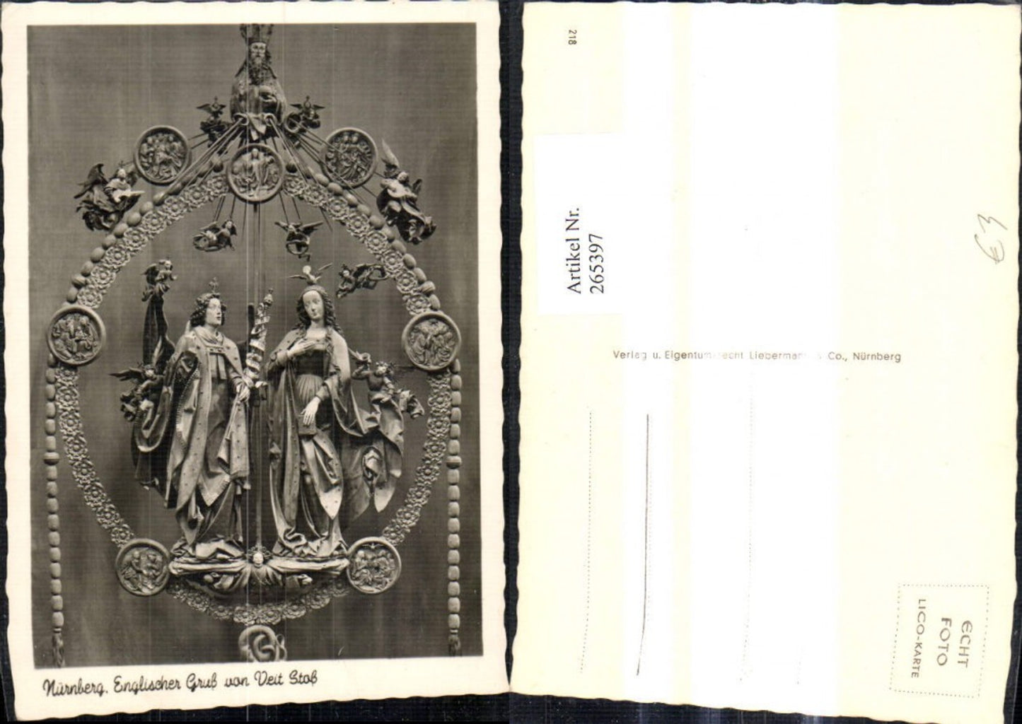 265397,Fotokunst Nürnberg Englischer Gruß v. Veit Stoß