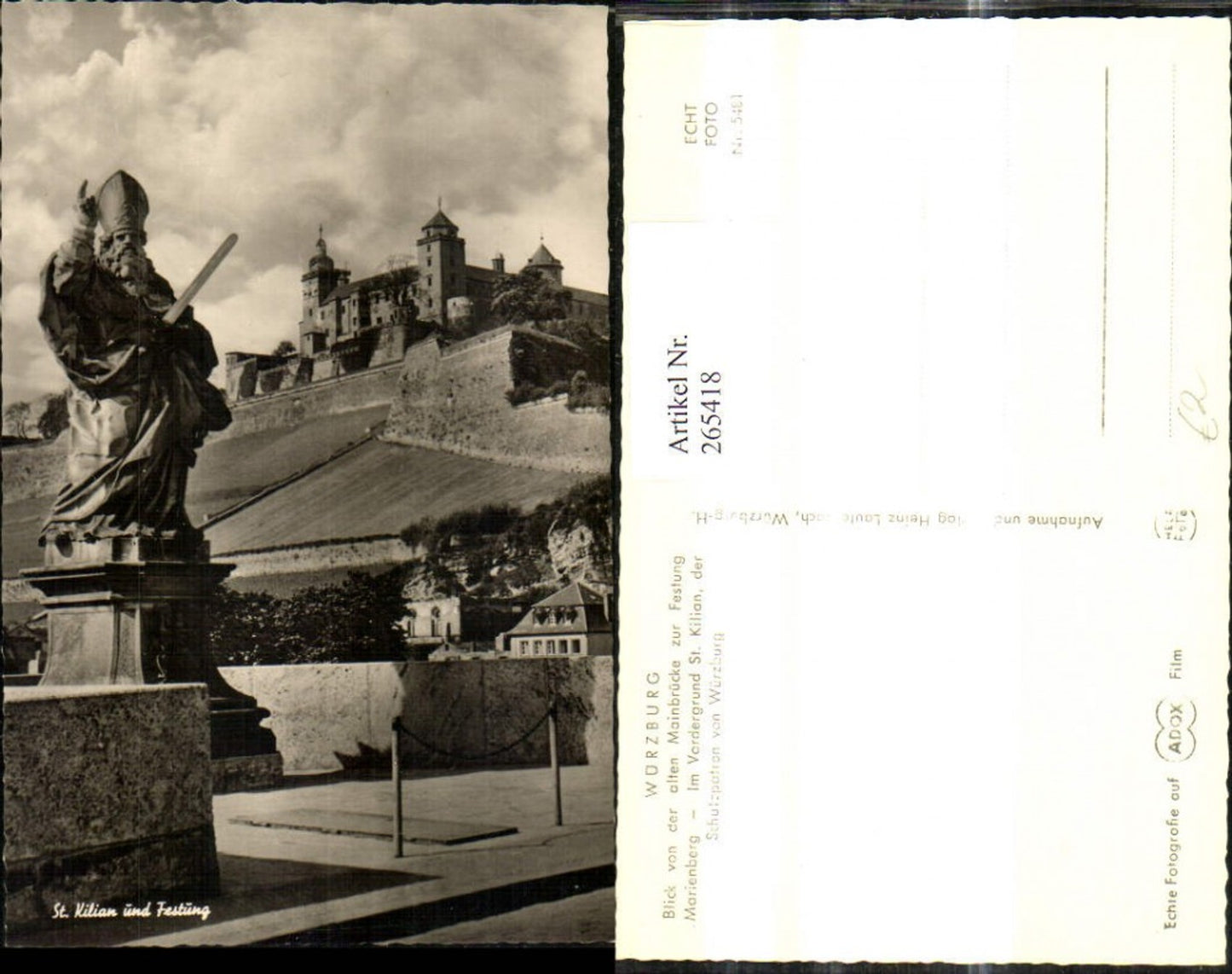 265418,Schloss Burg Würzburg St Kilian u. Festung